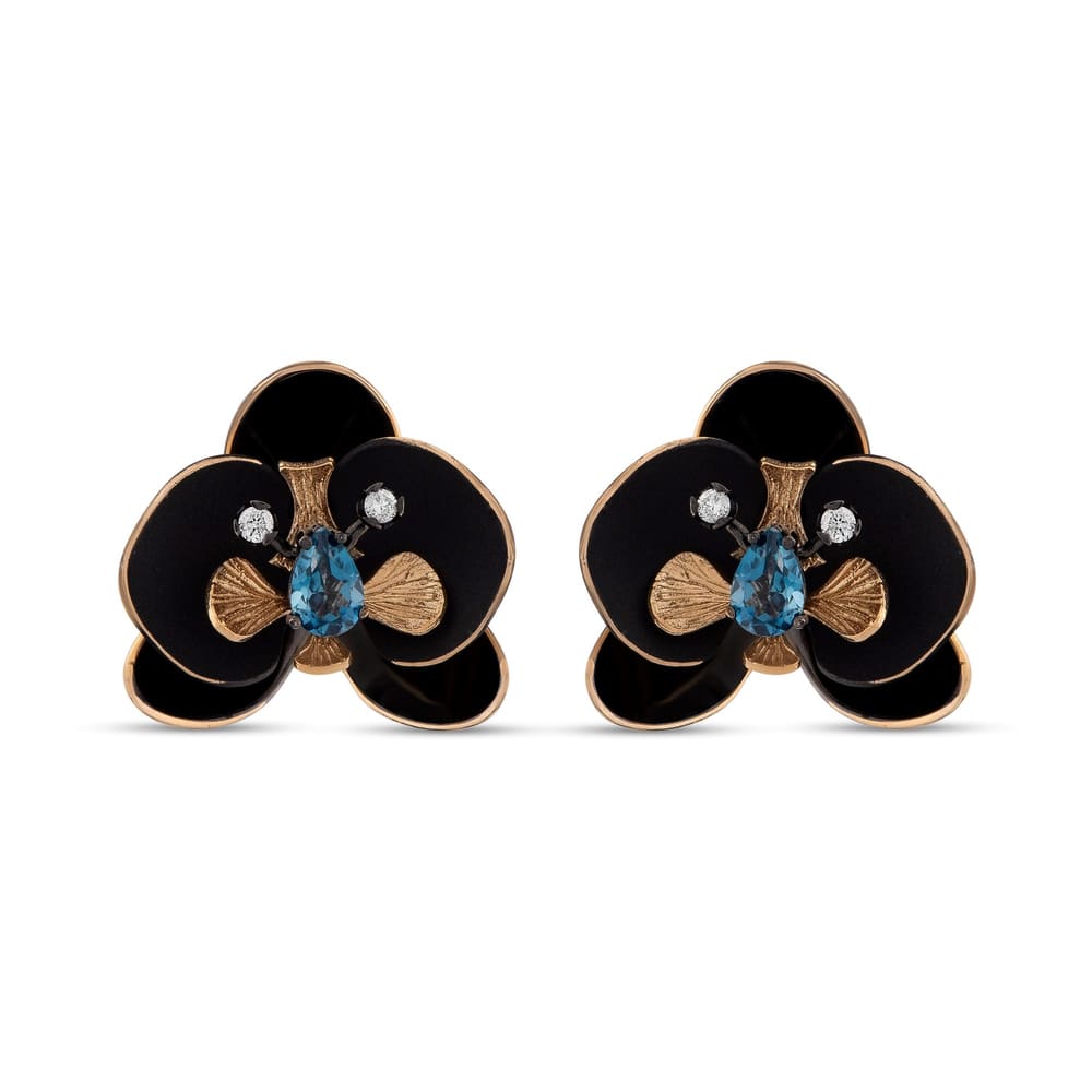 СЕРЬГИ BLACK ORCHID
