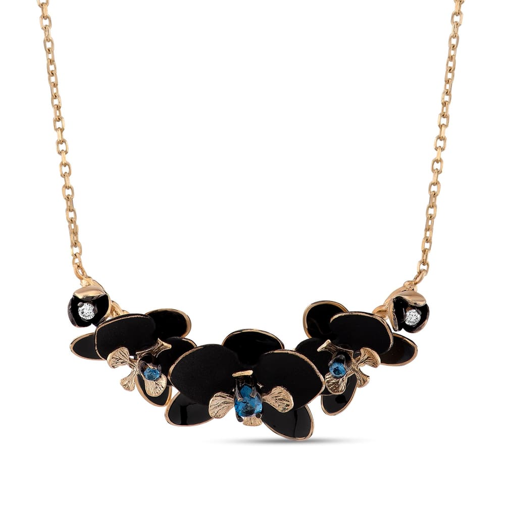 BLACK ORCHID NECKLACE