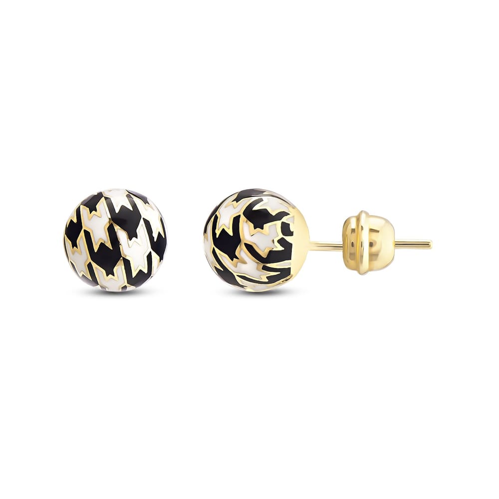 HOUNDSTOOTH EARRINGS