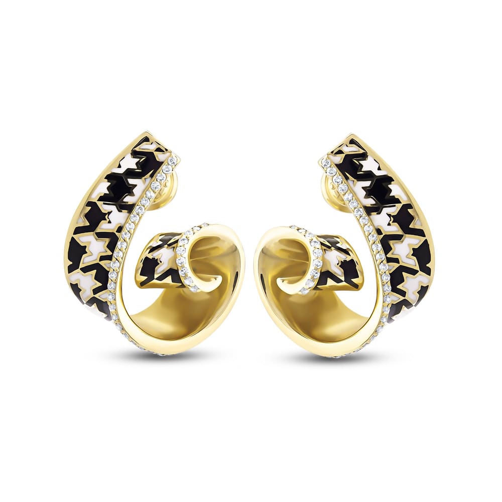HOUNDSTOOTH EARRINGS