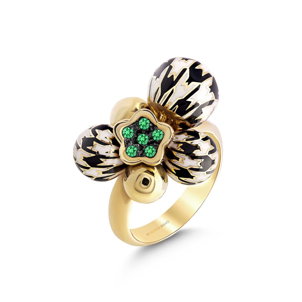HOUNDSTOOTH RING