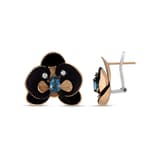 BLACK ORCHID OHRRINGE 2