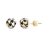 HOUNDSTOOTH EARRINGS 1