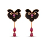 Black Orchid Earrings 2