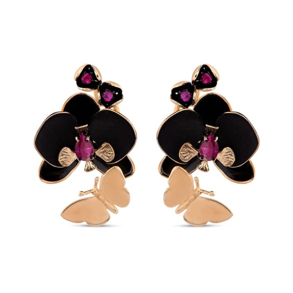 СЕРЬГИ BLACK ORCHID