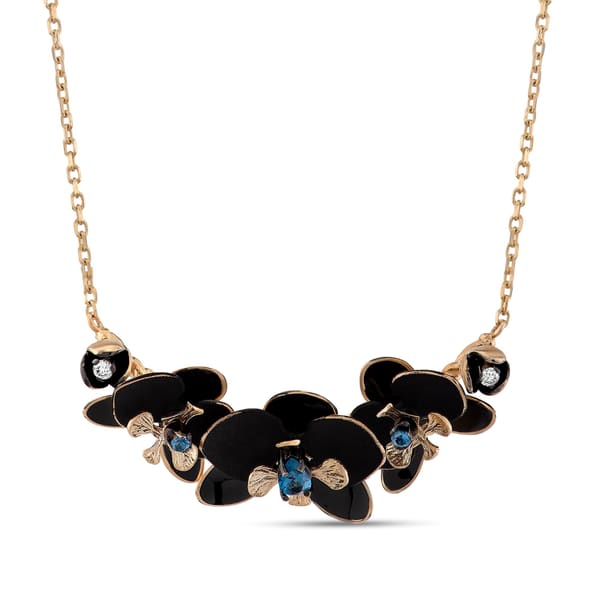 BLACK ORCHID NECKLACE