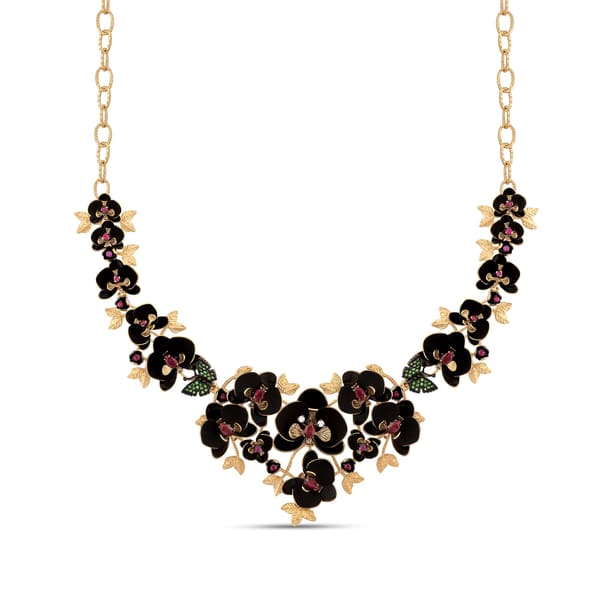 BLACK ORCHID NECKLACE