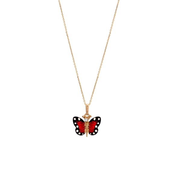 Monarch Butterfly Halskette