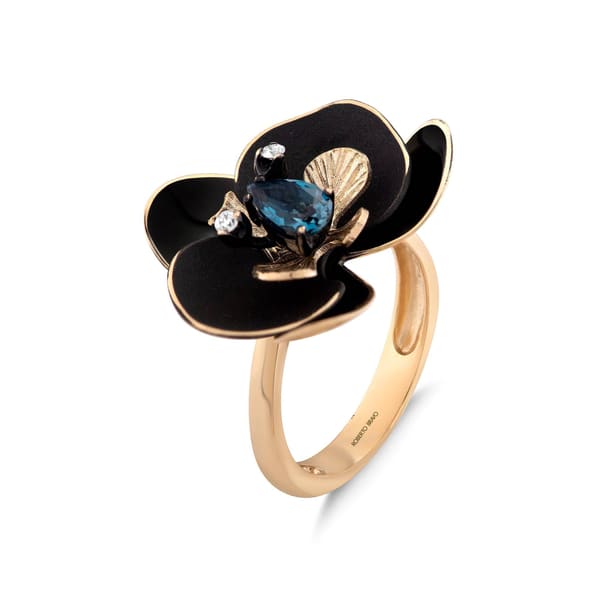 Black Orchid Ring