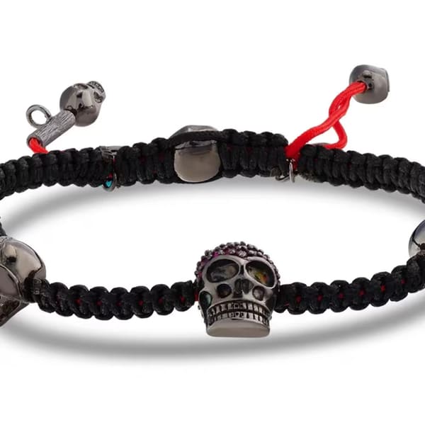 Shamballa Maiko Armband mit bunten Saphirsteinen