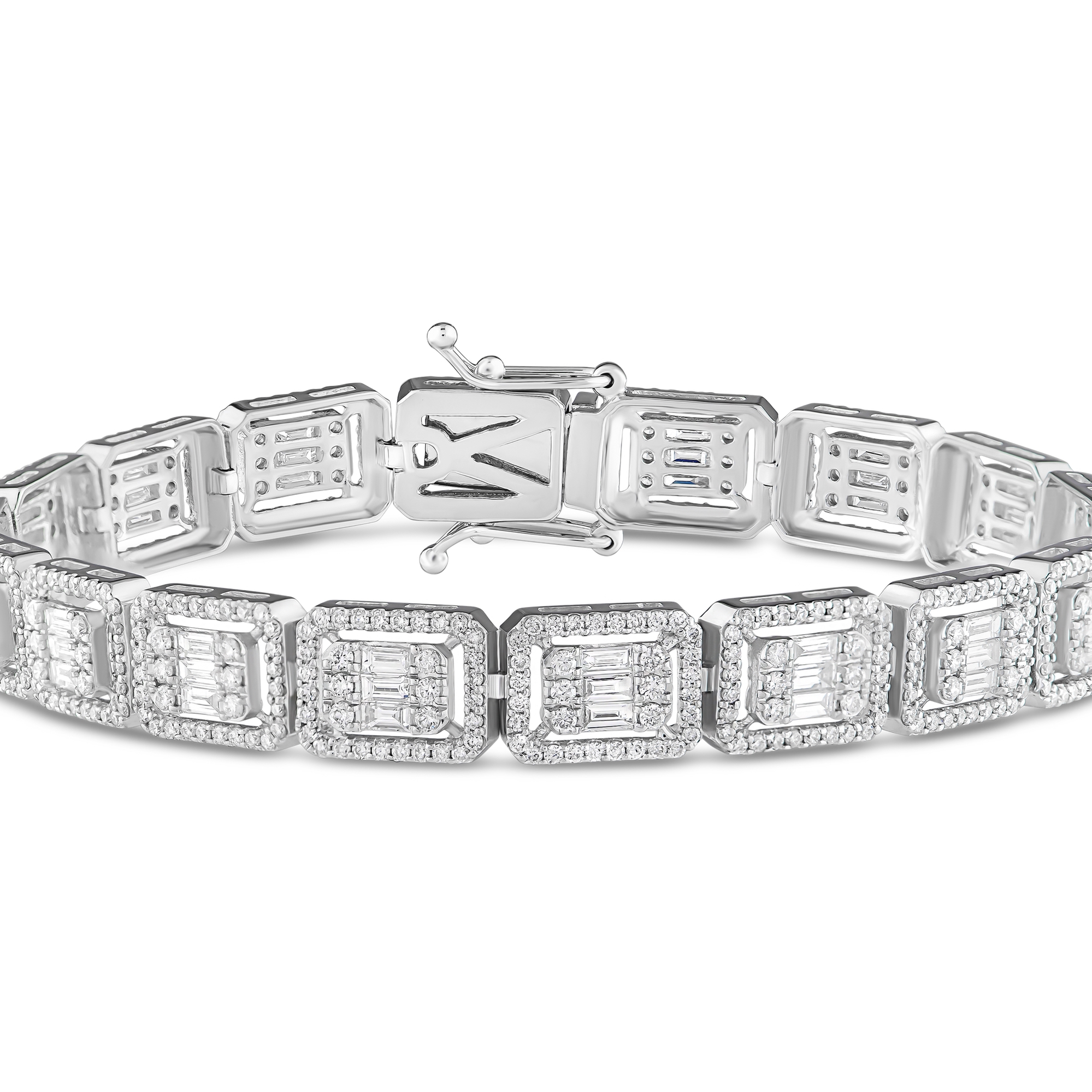 Baguette & Round Diamond Tennis Bracelet - Safian & Rudolph Jewelers