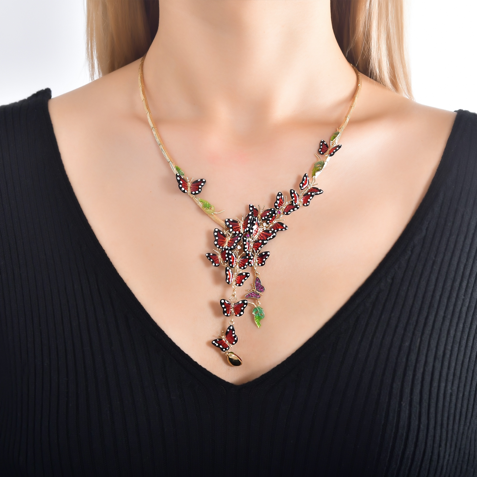 MONARCH BUTTERFLY NECKLACE