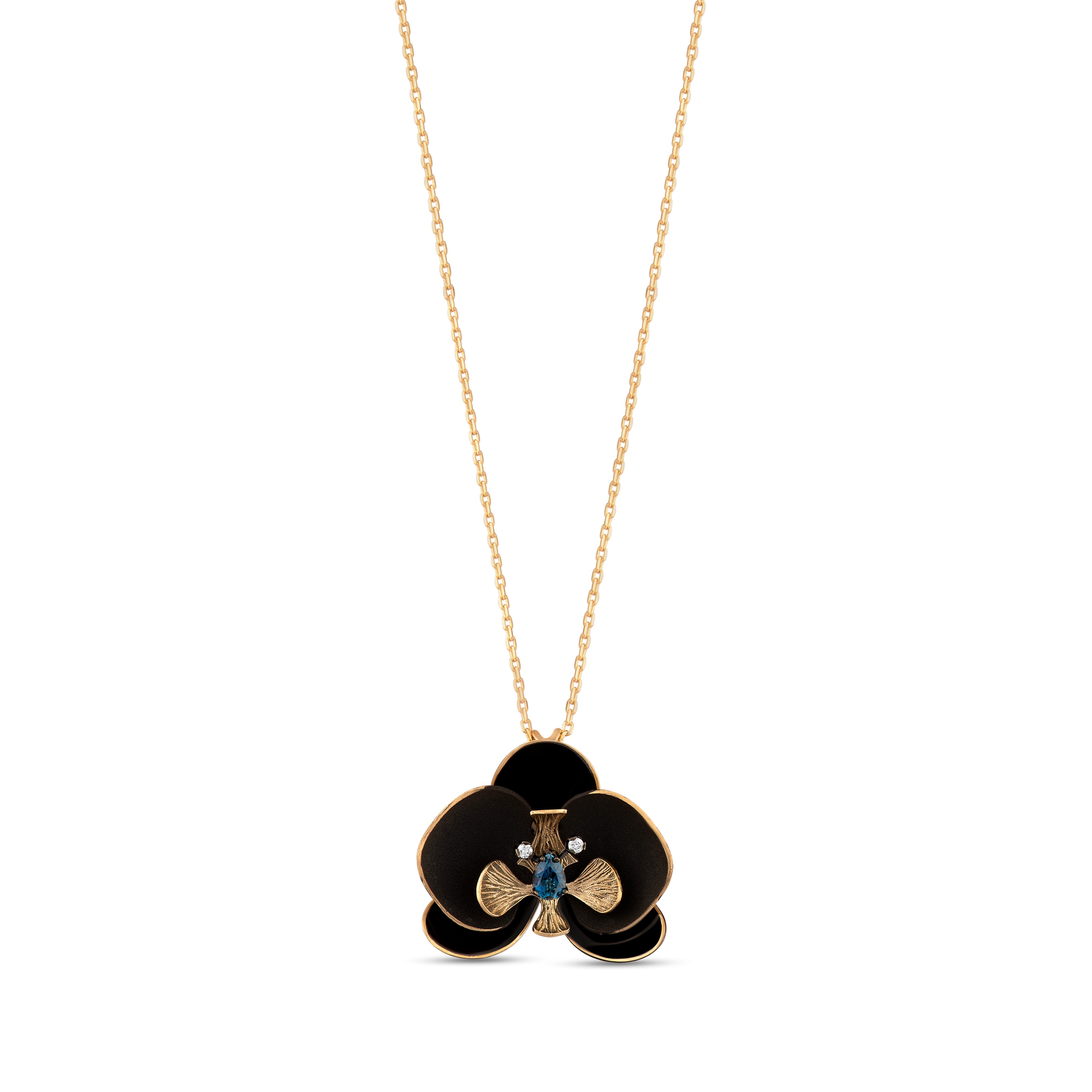 BLACK ORCHID NECKLACE