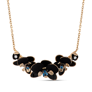 BLACK ORCHID KOLYE