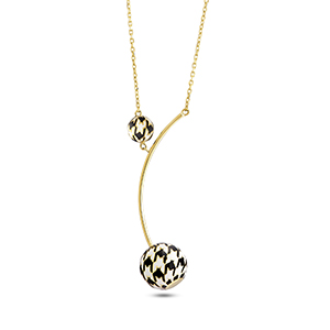 PIED DE POULE NECKLACE