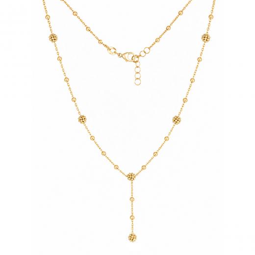 Stylish Gold Necklace with a Twisted Design