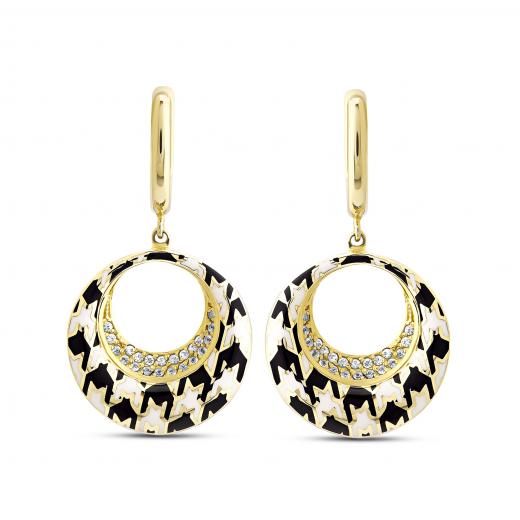 PIED DE POULE EARRING